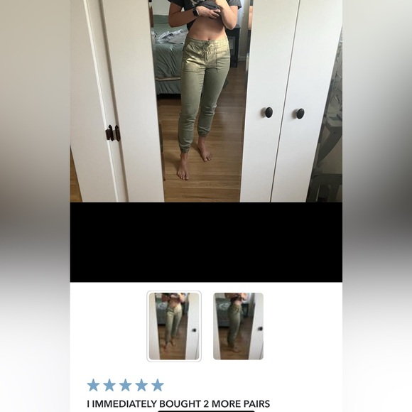 BNWT AE Next Level High-Waisted
Jegging Jogger in Olive - Picture 9 of 16